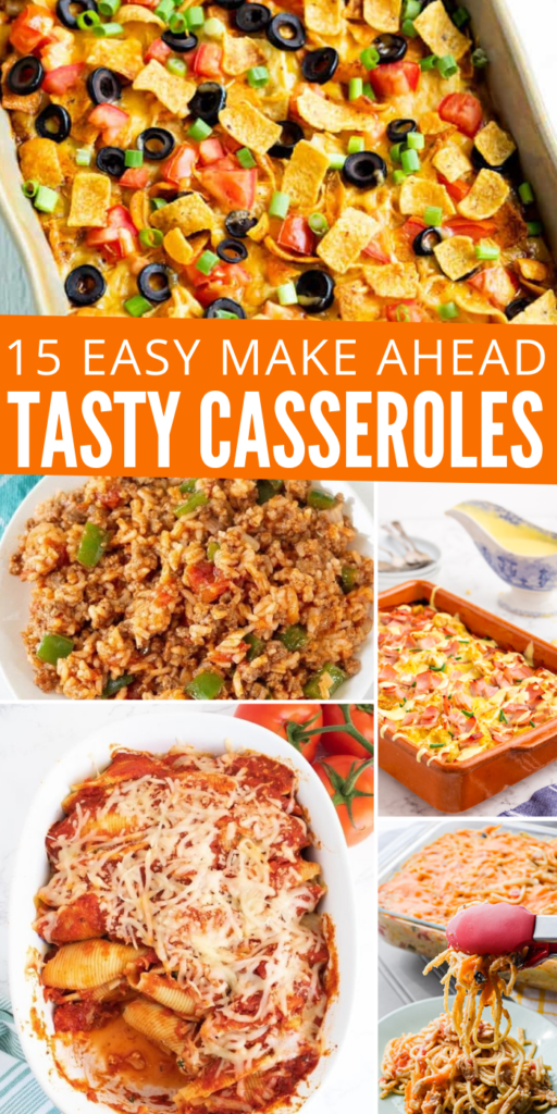Make-Ahead Casseroles are such a great way to meal prep for dinners and lunches. Here is a great list of casseroles you can make in advance to toss into the oven on busy weeknights. Great for busy moms who are running short on time. #passion4savings #casserole #makeahead #breakfast #lunch #dinner #recipes #baked #oven #easy #busymoms easy make ahead casseroles