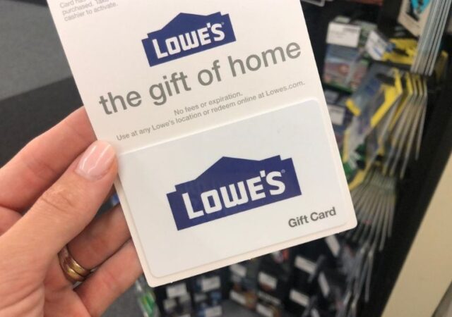 Lowe's Gift Card Deals - gift card in store