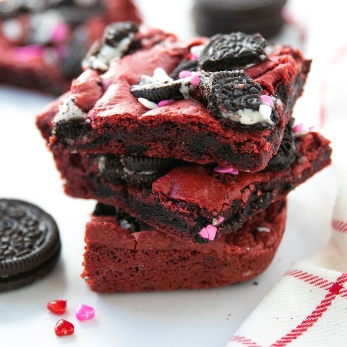 stacked Oreo cake bars 