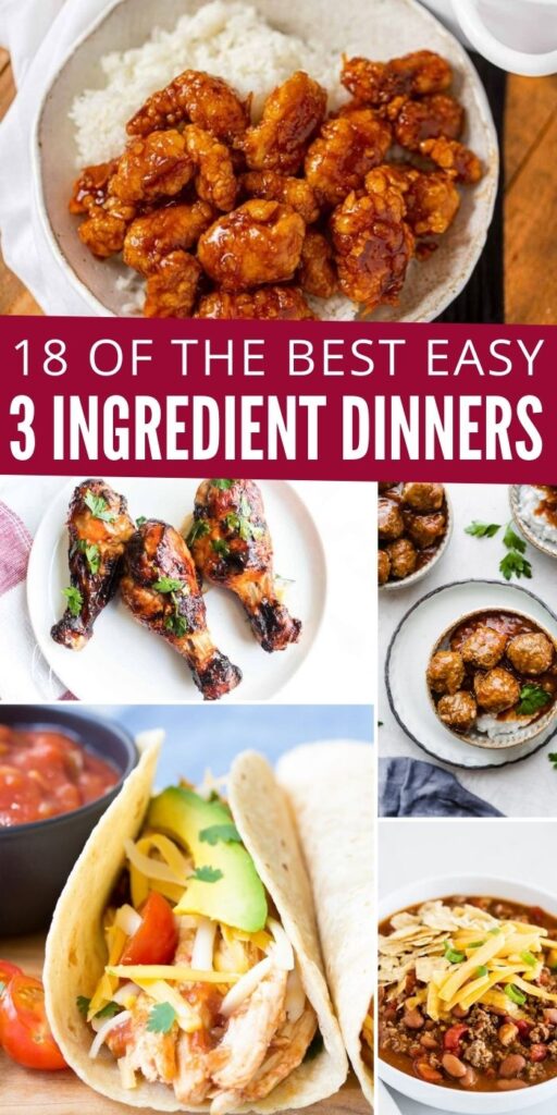 18 Delicious 3 Ingredient Dinners - Passion For Savings