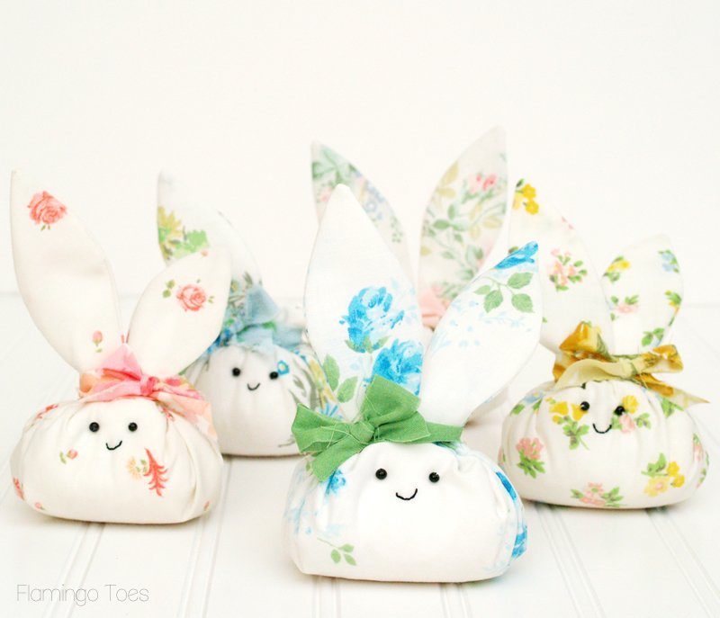 bunnies made from fabric