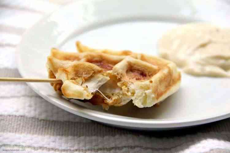 Check out these tasty recipes in waffle maker! From sweet to savory and all things in between. Whip up these for snacks, lunch or dinner. #passion4savings #waffle #wafflemaker #savory #sweet #dessert #best #easy waffle with chicken in it