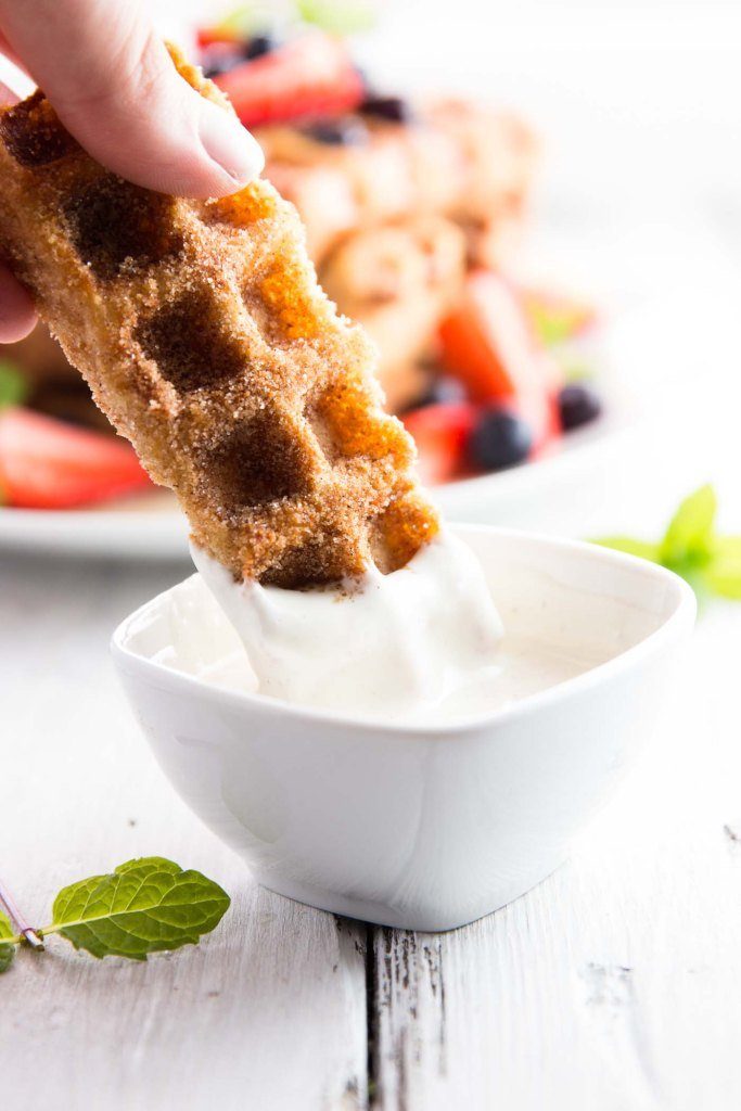 French toast churro waffles 