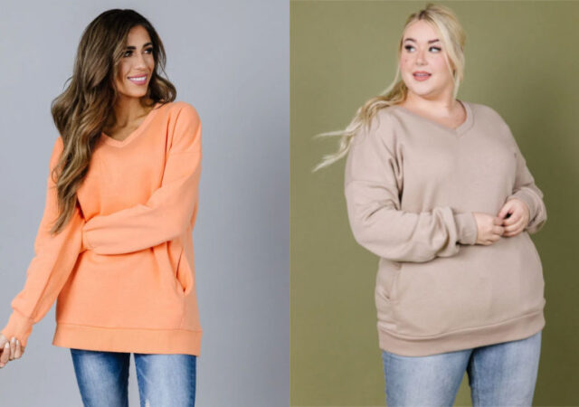 Cozy V-Neck Sweatshirt