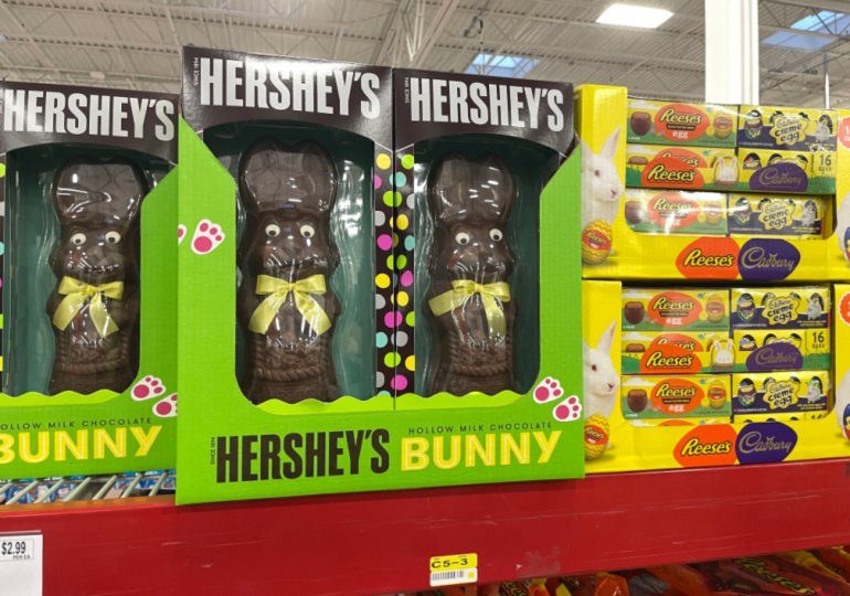 Giant Hershey Easter Bunny