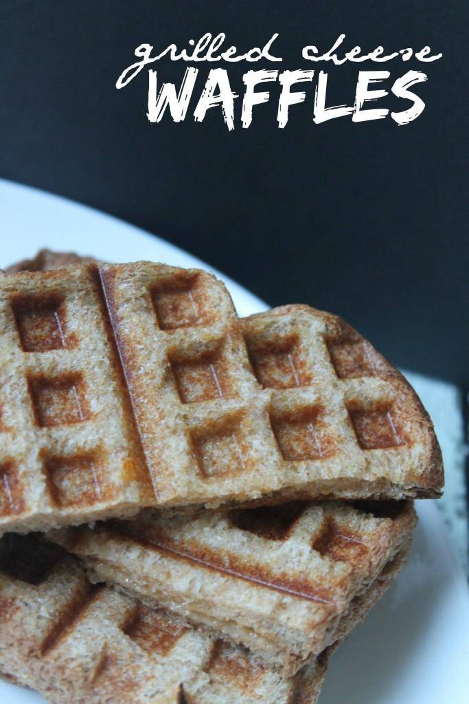 Check out these tasty recipes in waffle maker! From sweet to savory and all things in between. Whip up these for snacks, lunch or dinner. #passion4savings #waffle #wafflemaker #savory #sweet #dessert #best #easy Grilled Cheese Waffles on plate