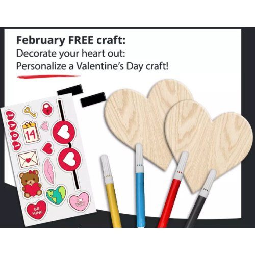 JCPenney FREE Valentine's Craft