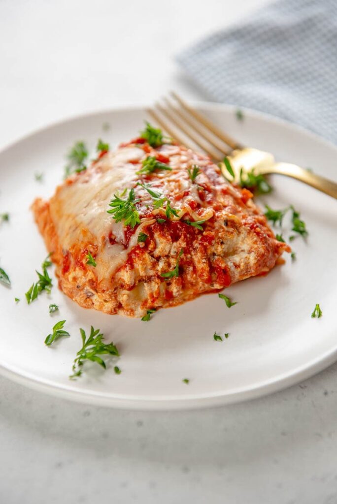lasagna on a plate 