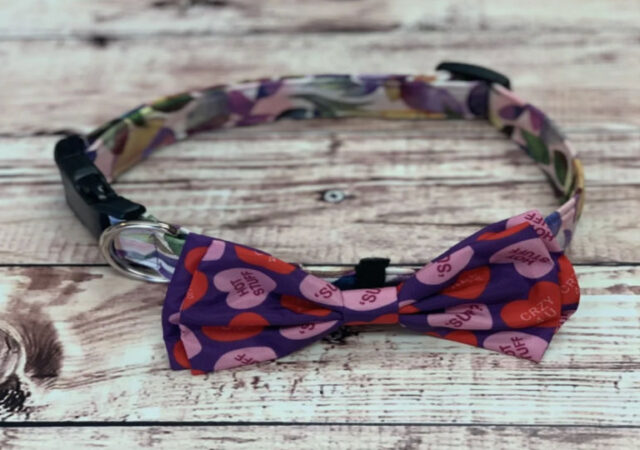 Valentine's Pet Collar Bows