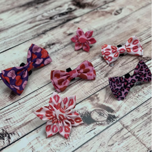 Valentine's Pet Collar Bows