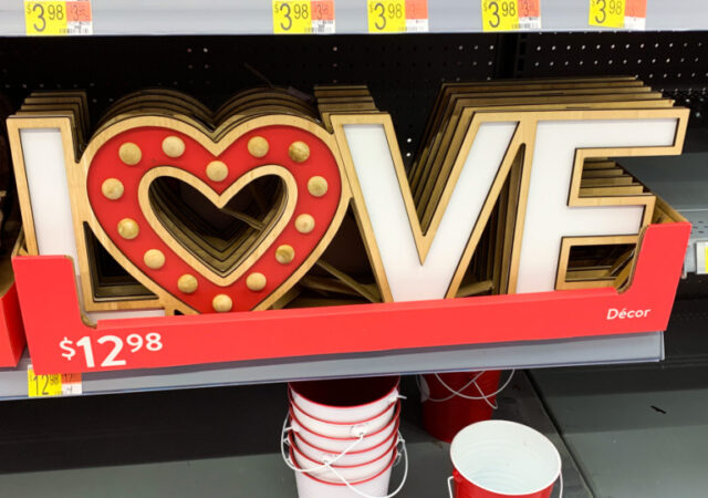 Walmart Valentines decor