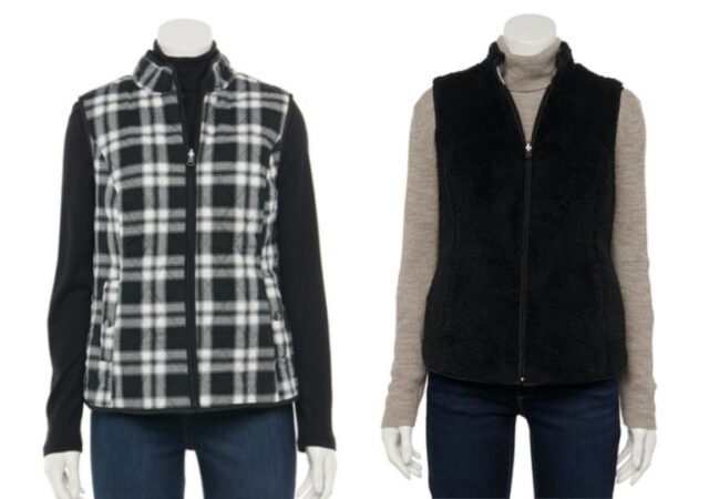 Women’s Croft & Barrow Reversible Sherpa Vest