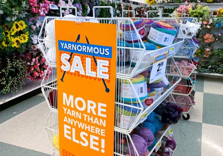 JoAnn's Yarn Sale going on now! + FREE Curbside Pickup!