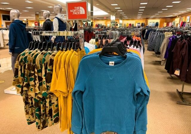 Dillard's Clearance Sale - shirts in store