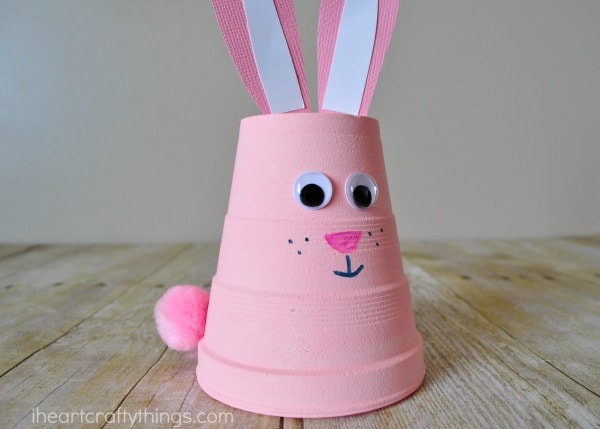 foam cup easter bunny
