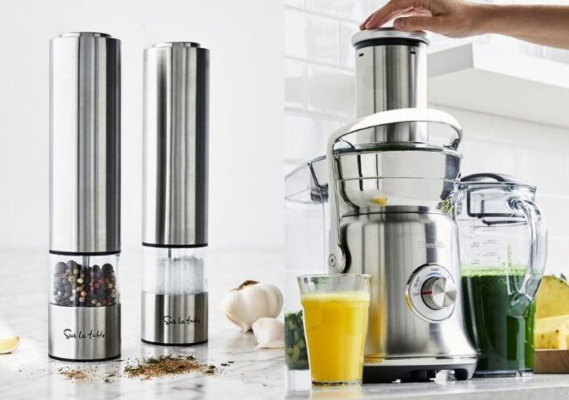 Sur La Table Overstock Sale - salt & pepper mills and juicer