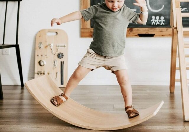 Wooden Wobble Board for Kids