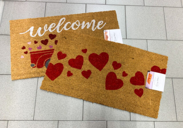 Aldi Valentine Doormats