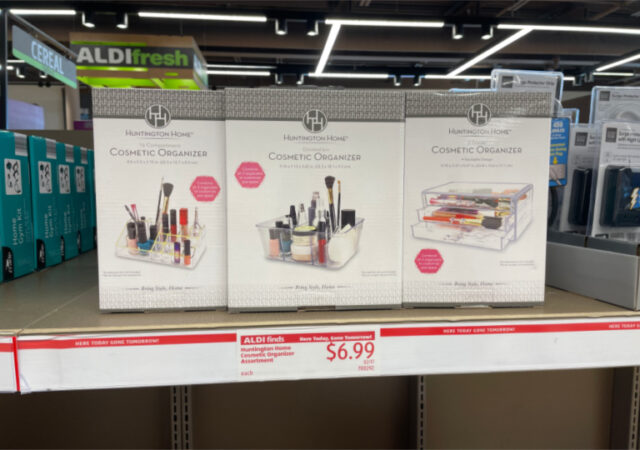 Cosmetic Organizers at Aldi
