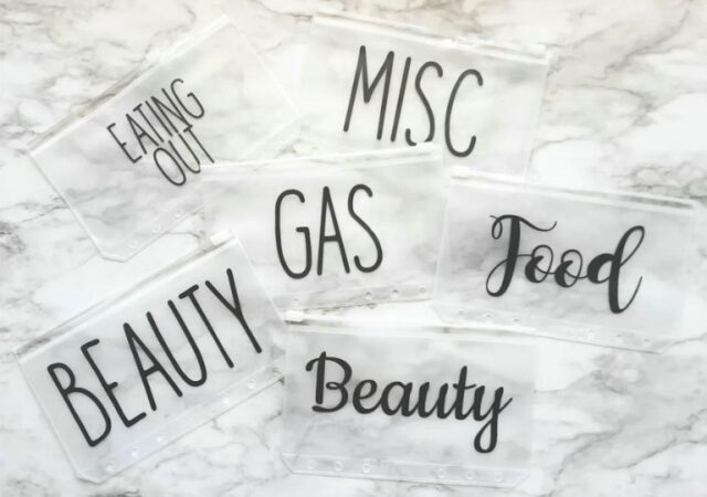 Personalized Budget Envelopes on Sale - envelopes on counter