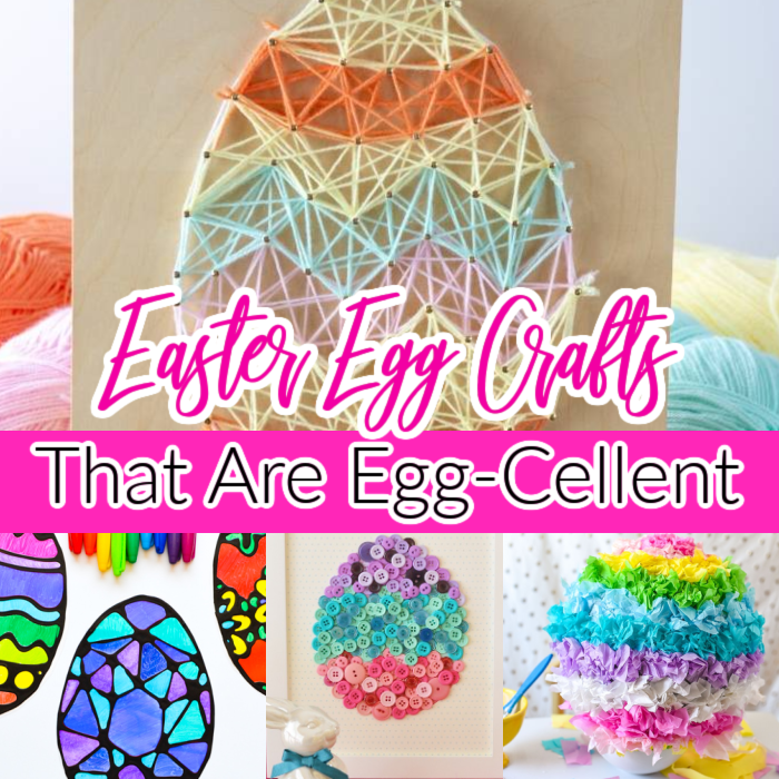 Easter egg crafts image with words 