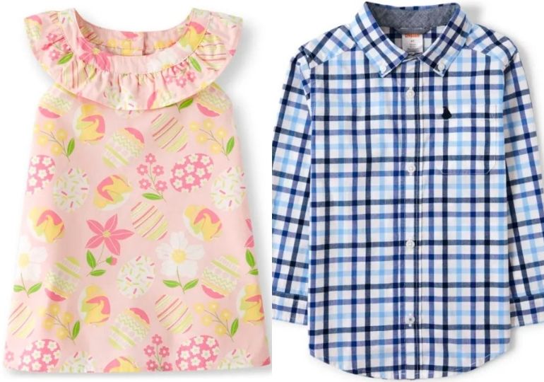 Gymboree Coupons & Sales - floral top and button up shirt