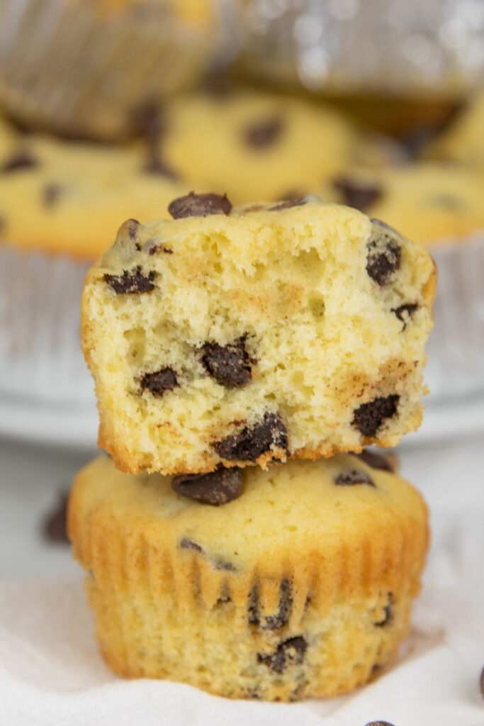 homemade chocolate chip muffins