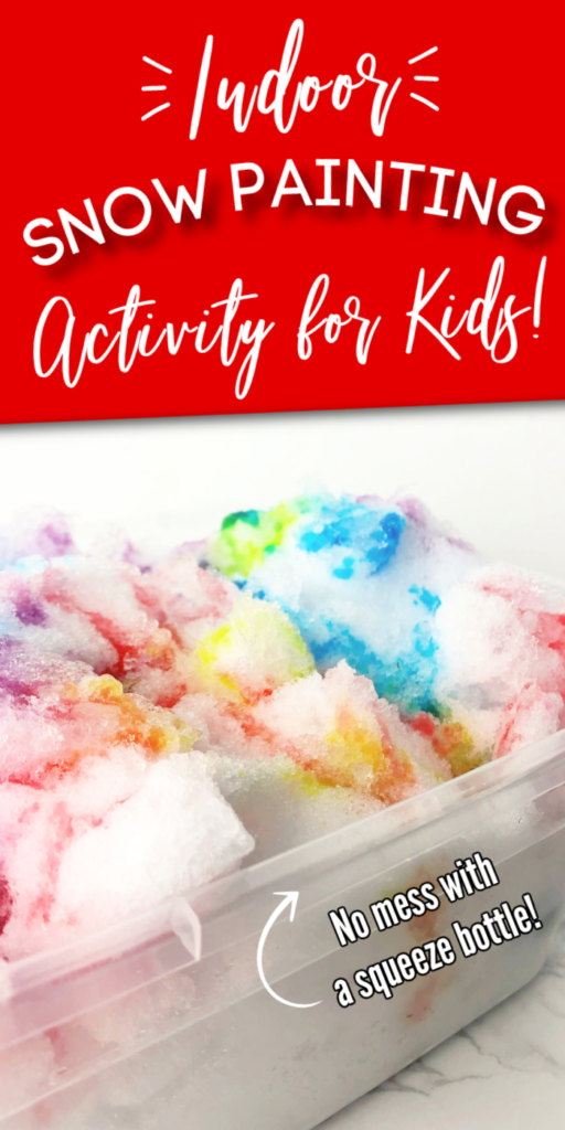 Check out these indoor snow painting activity for kids! A fun way to bring the winter snow indoors for kids to play with in a colorful way. #passion4savings #snow #indoors #fun #activity #diy #easy #kids #forkids #diyfun #activity #snowpainting indoor snow activity
