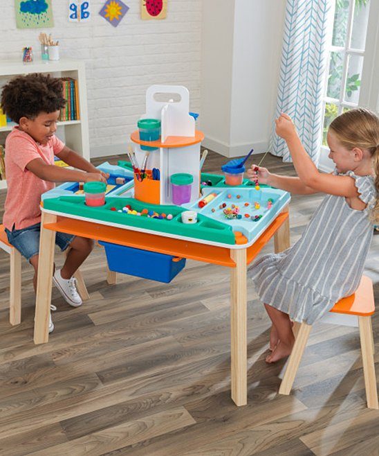 Kid Kraft Art Tables on Sale - kids using art table