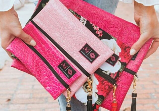 Makeup Junkie Bags on Sale - woman holding makeup bags
