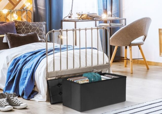 ottoman storage bench - ottoman in bedroom
