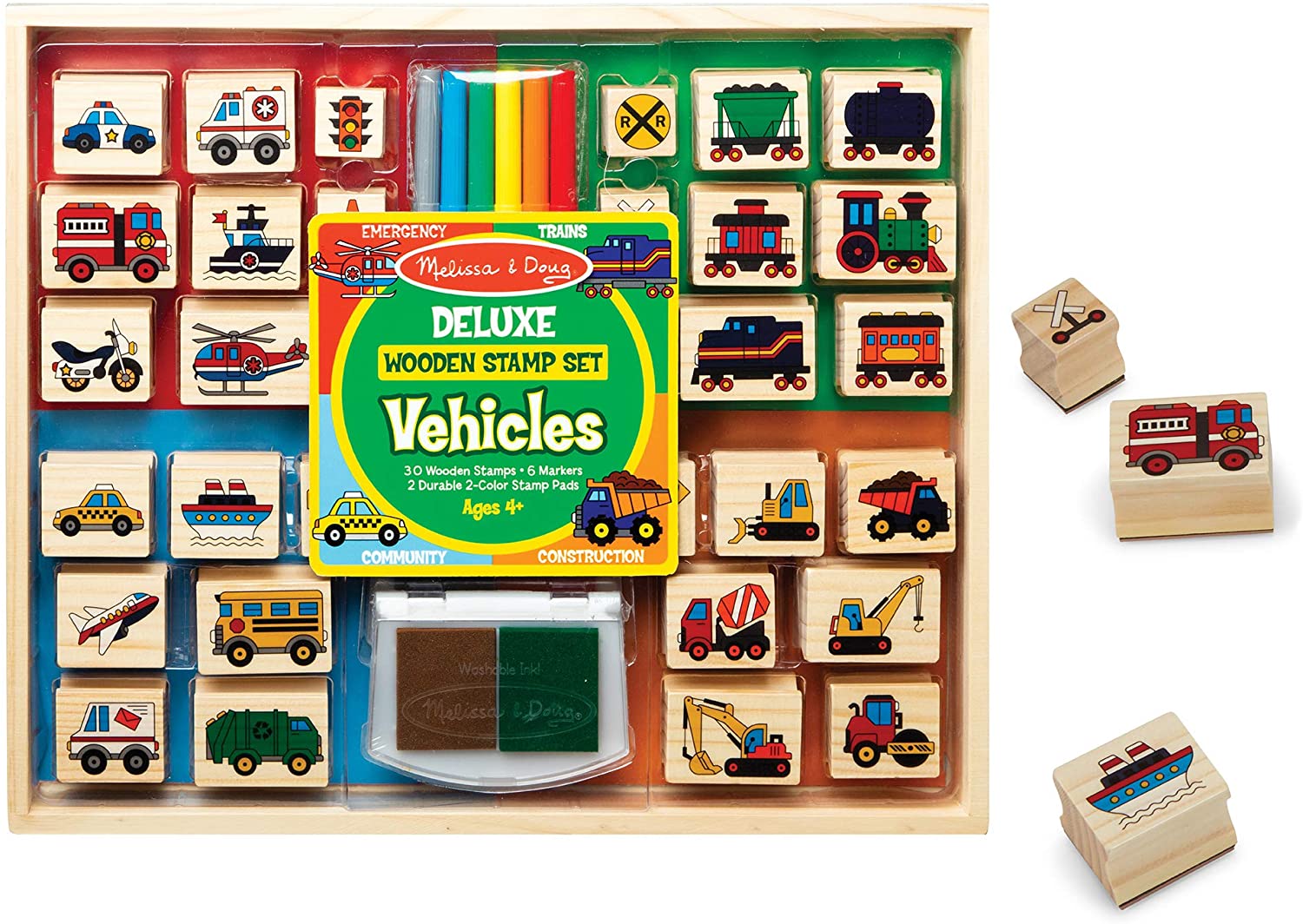 Melissa & Doug Stamp Sets on Sale - vehicles stamp set