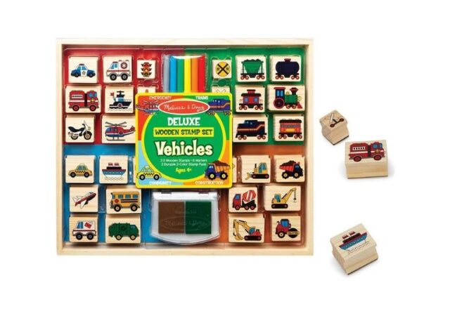 Melissa & Doug Stamp Sets on Sale - vehicles stamp set