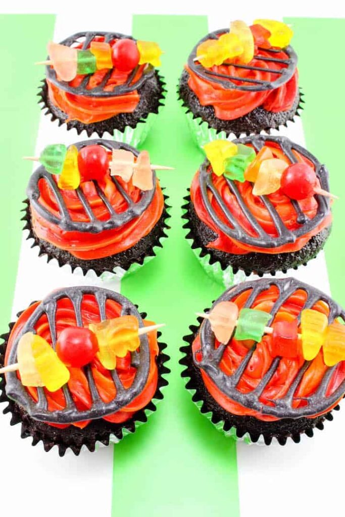 bbq grill cupcakes 