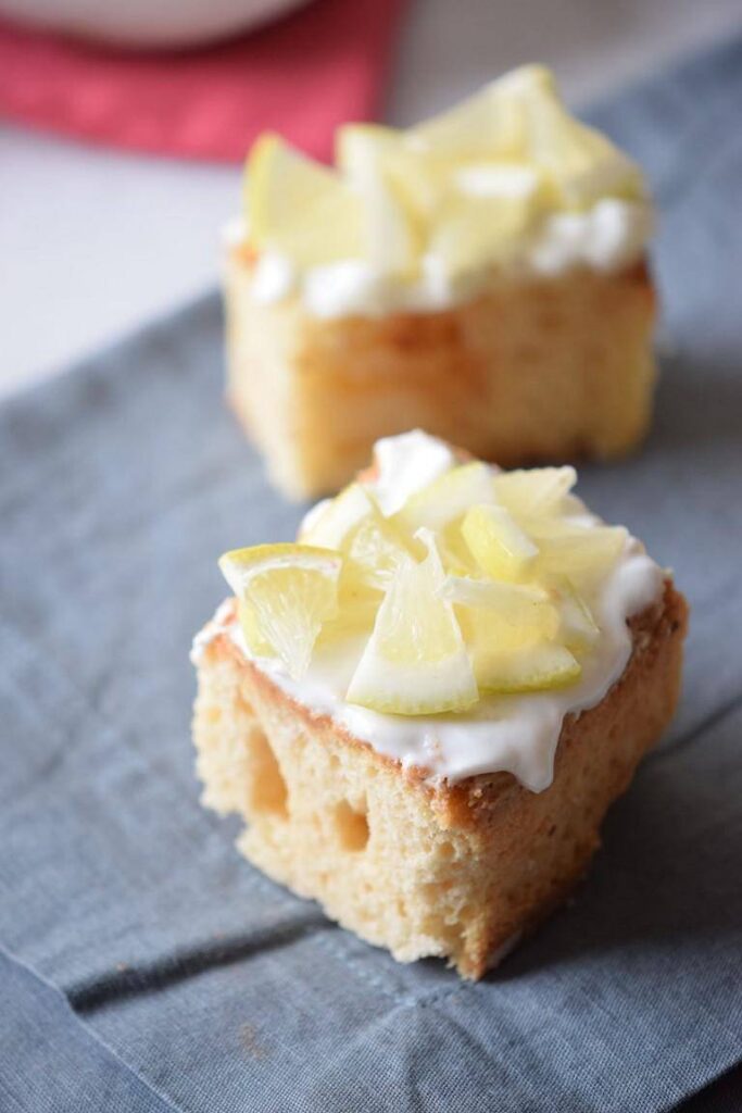lemon cake bars