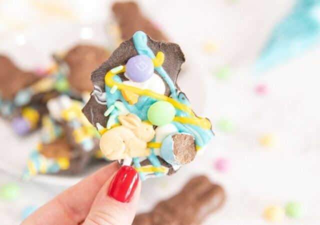 easter bark being held up