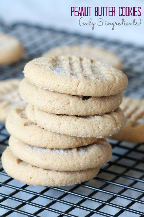 stacked peanut butter cookies