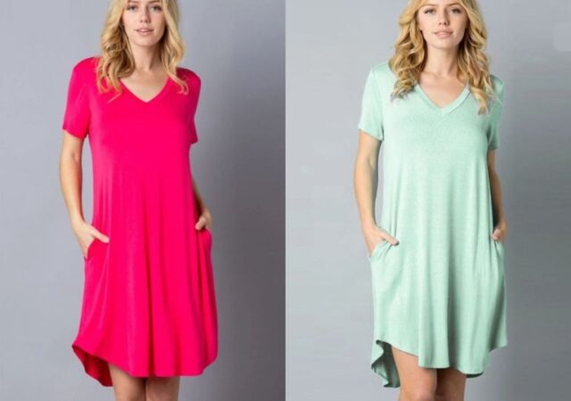 Women's Two-Pocket Dress