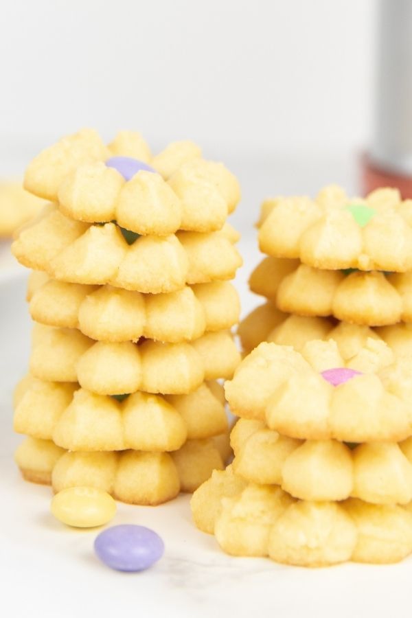 flower spritz cookies