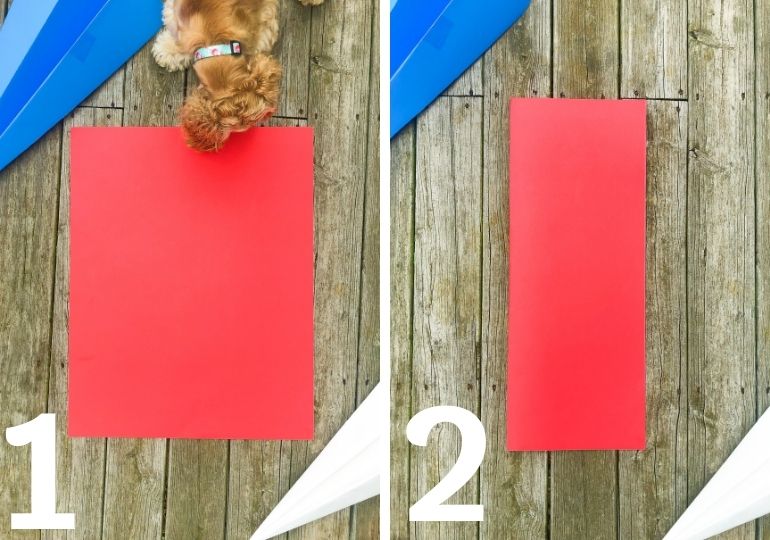 folding paper airplane