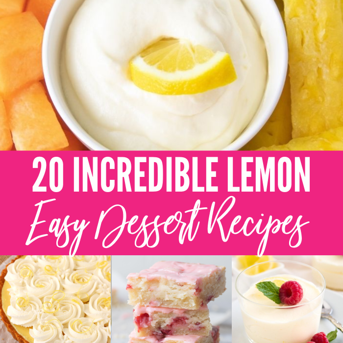 Check out these delicious lemon dessert ideas in the post. Refreshing citrus infused lemon recipes that will win over anyone with the flavor. #passion4savings #lemon #dessert #recipes #ideas #best #homemade #spring #summer # lemon recipes