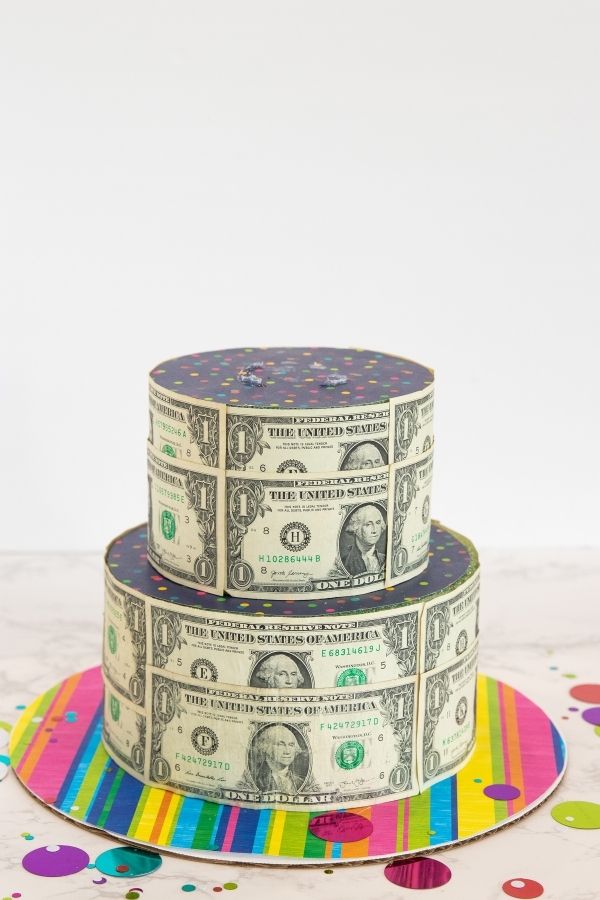 money gift cake 