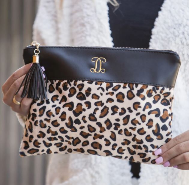monogram pouch