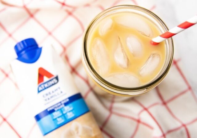 proffee with atkin drink by it