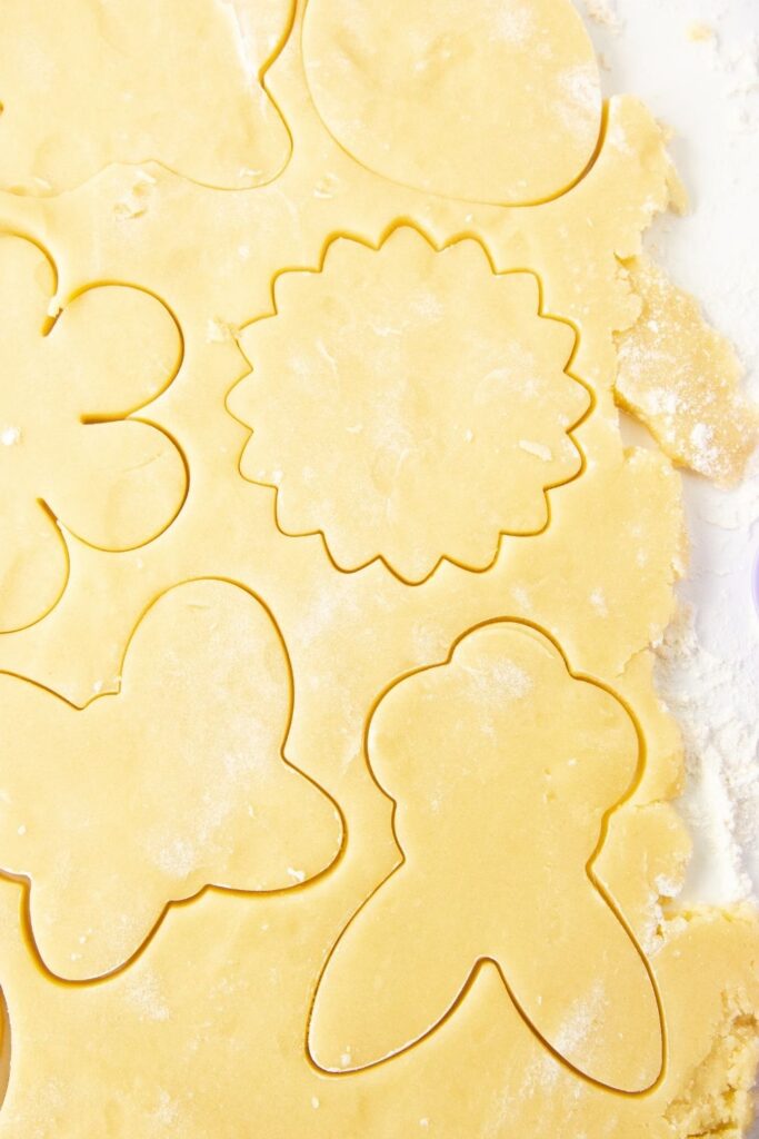 rolled out sugar cookie