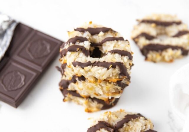 stacked banana samoa cookies