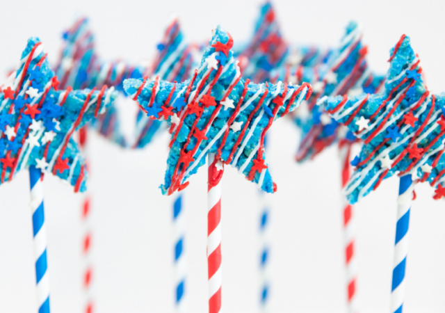 4th of July Rice Krispies Dessert