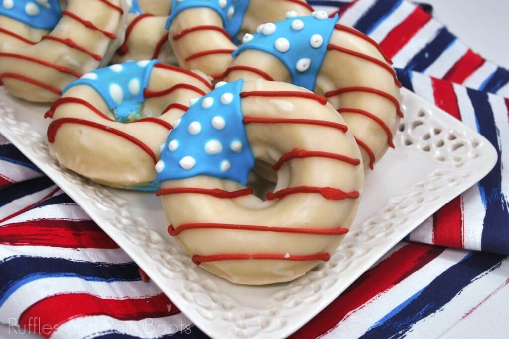 flag designed donuts 