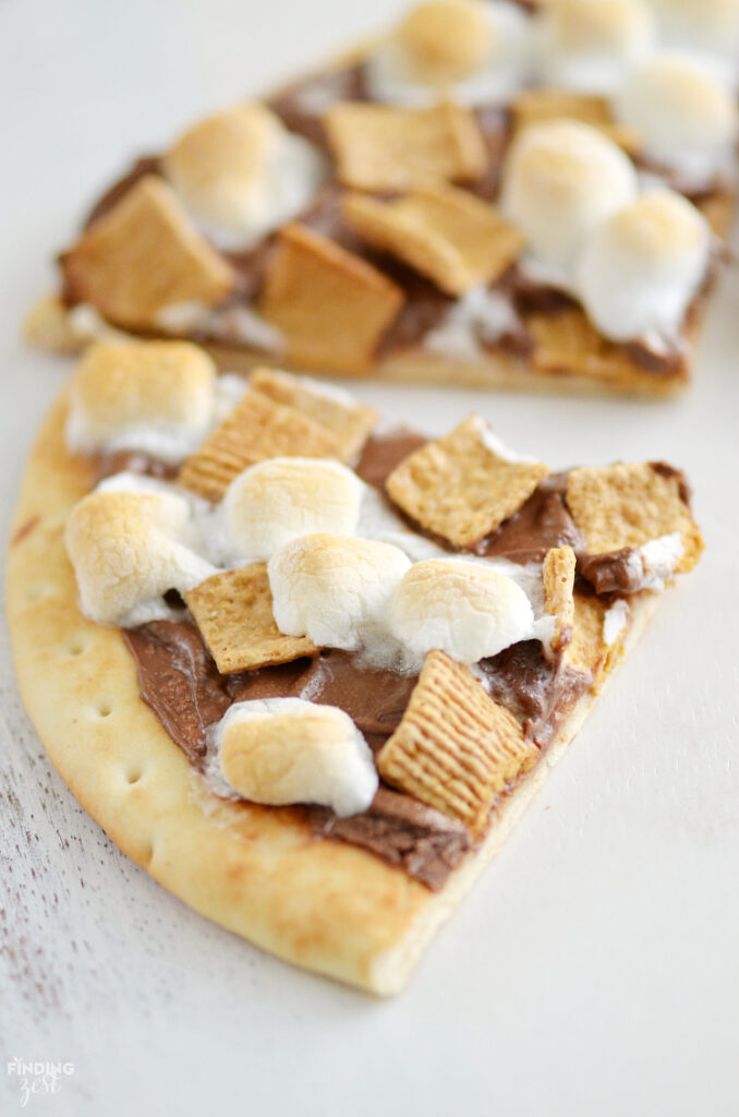 smores nutella pizza slice 