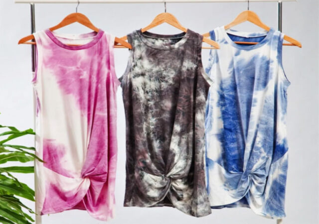 Tie Dye Sleeveless Dress on Sale